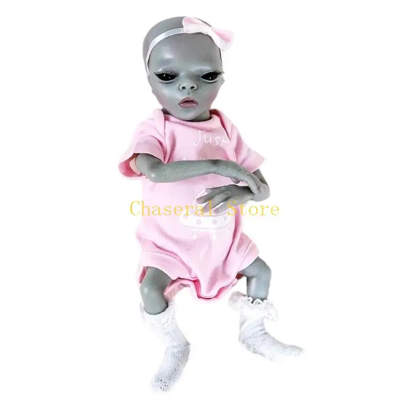 

E7CE 35cm Alien Soft Vinyl for Doll Baby for Doll with Eyes-Open for Tod