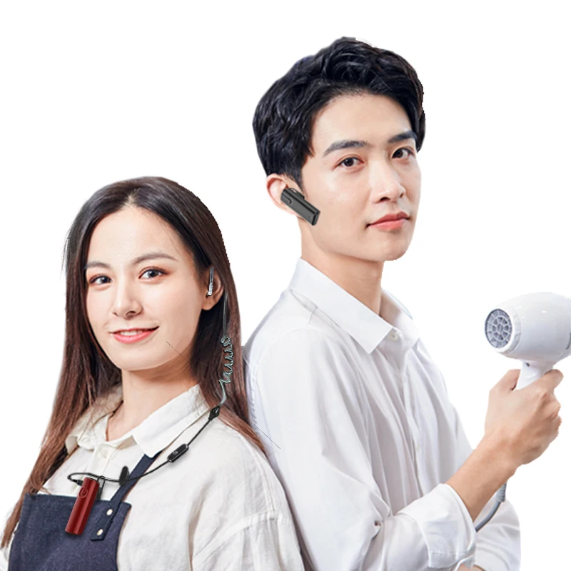 Wireless Earhook Mini Two Way Radio Earphone Intercom BT Restaurant Hotel Ear Hook Headset Blue Tooth Walkie Talkie X-V36