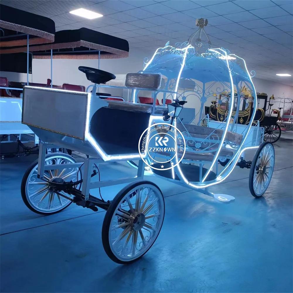 

Luxury Customized Cinderella Pumpkin Carriage Customized Vintage Horse Drawn Pumpkin Carriage For Event