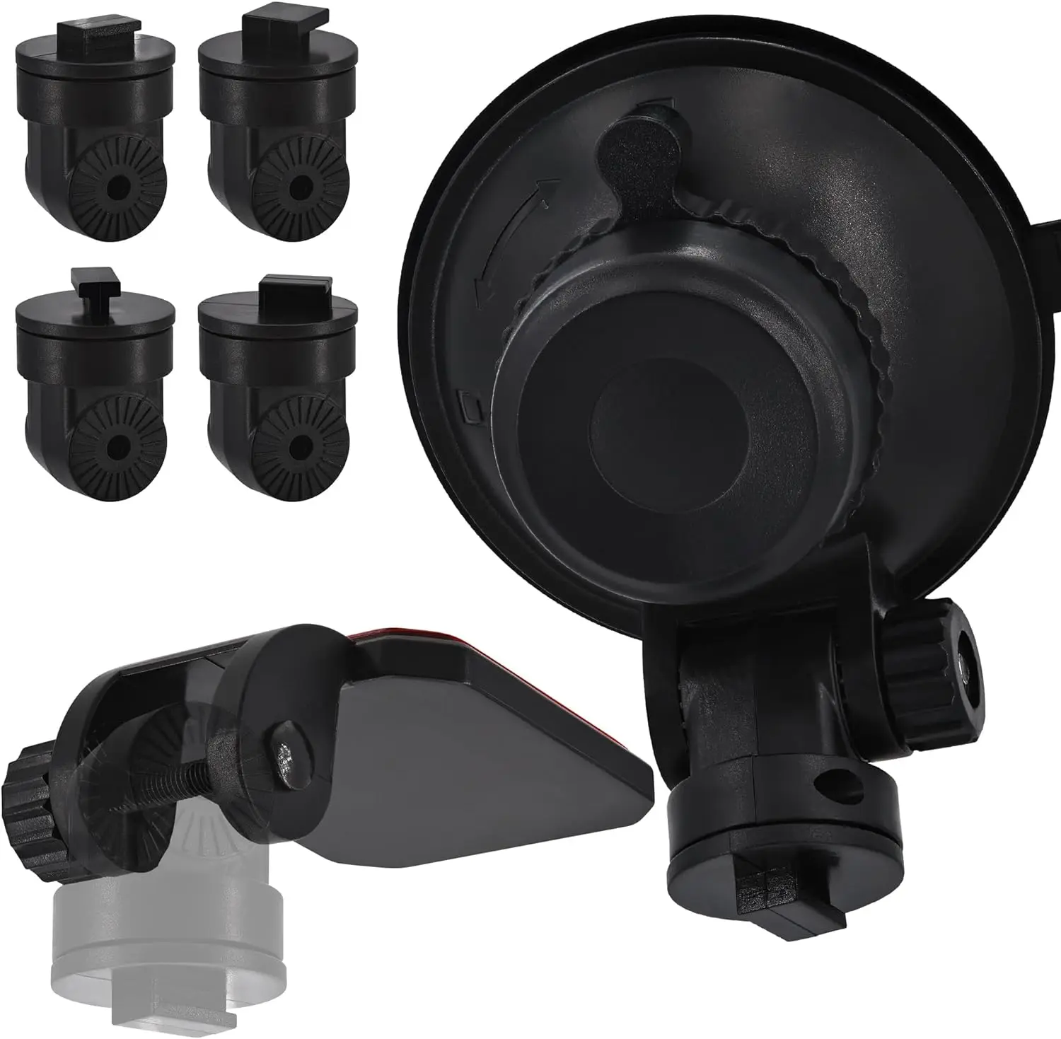 Windshield Suction Cup Mount Holder & Dashboard Adhesive Sticky Mounting Bracket for Ssontong Biuone iZEEKER Z-Edge Spade Nexar