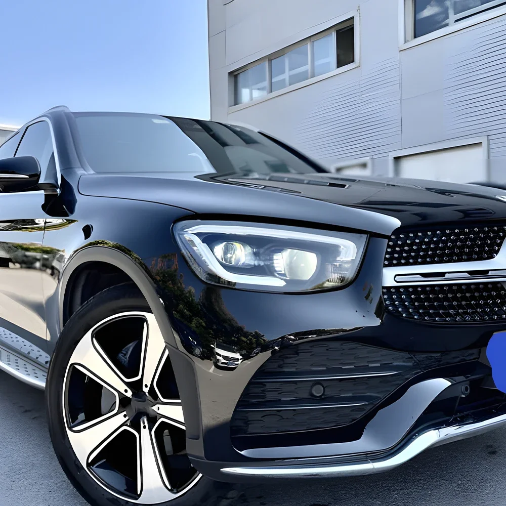 

Автомобильные фары для Benz GLC W253 2016-2022, обновление AMG 63S, Стайлинг, светодиодные автомобильные фары в сборе, проектор, аксессуары с двумя линзами