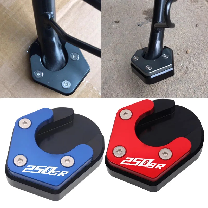 For 250SR 250 SR 300SR 250 SR 300 SR Motorcycle Kickstand Foot Side Stand Extension Pad Support Plate Enlarge Stand