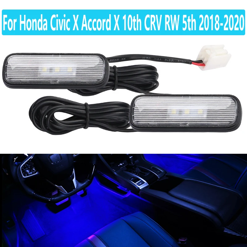 LED Car Interior Atmosphere Light Is Suitable For Honda Civic X Accord X 10th CRV RW 5th 2018-2020 Decorative Light Footlight