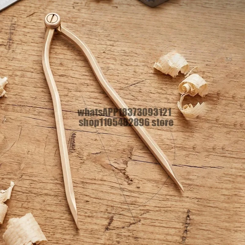 Brass compass precise marking tool chart caliper copper chart  two foot gauge marine operation
