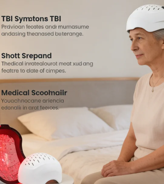 Stroke TBI Recovery Light Therapy  LED Helmet for Brain Injury Rehabilitation 810nm 1050nm PBM 12-Zone Independent Control