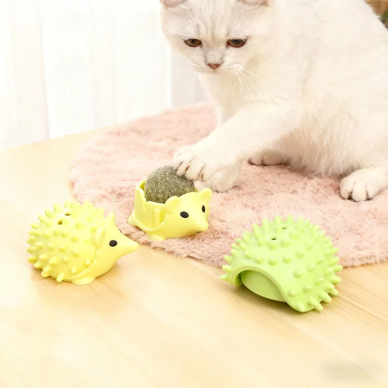 Pelota de hierba gatera para gatos – Limpia dientes y relaja - imagen 4