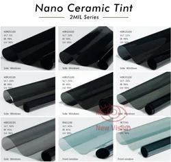 0.5Mx 3M HD High Clarity 4K Sun Heat Control IR100% Nano Ceramic Solar Privacy Car Tint Window Film Ceramic UV Protection Window