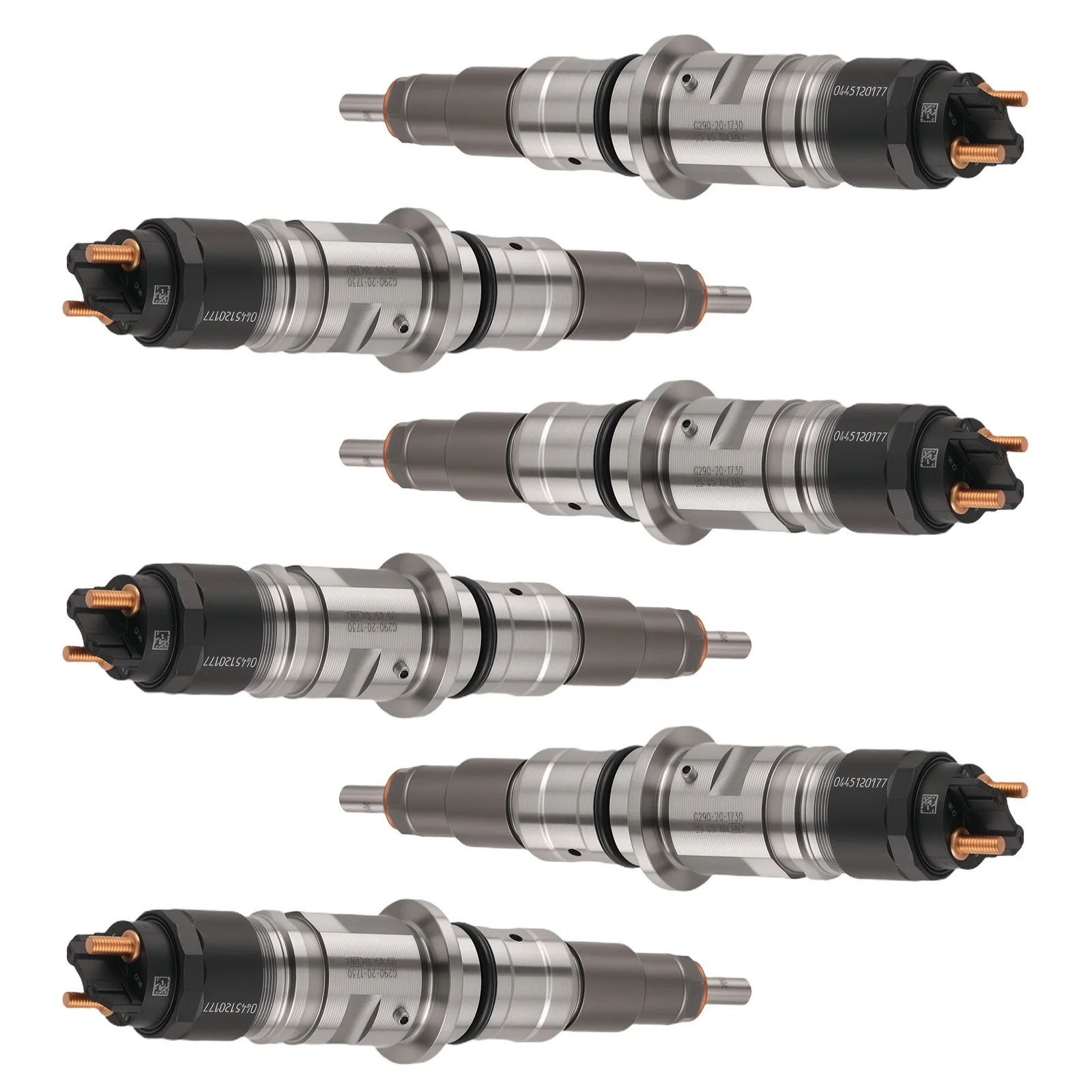 

6X Fuel Injector Assembly for Cummins 4.5L 6.7L QSB ISB 5254261 Steel New