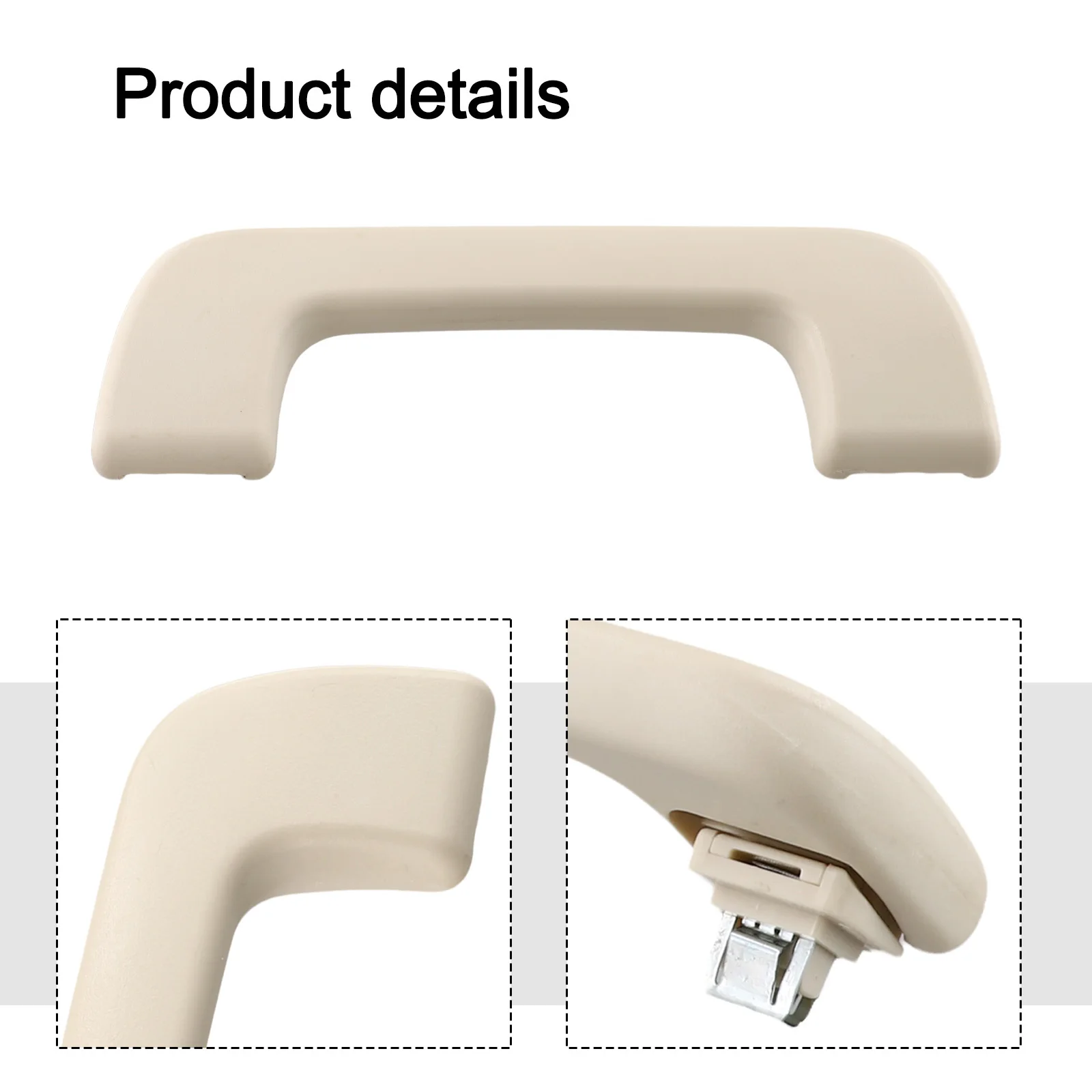 Top Roof Grab Handle Roof Headliner Handle 8K0857607 Beige Grab Handle 8R0857607H Left Right Placement Interior Replacement