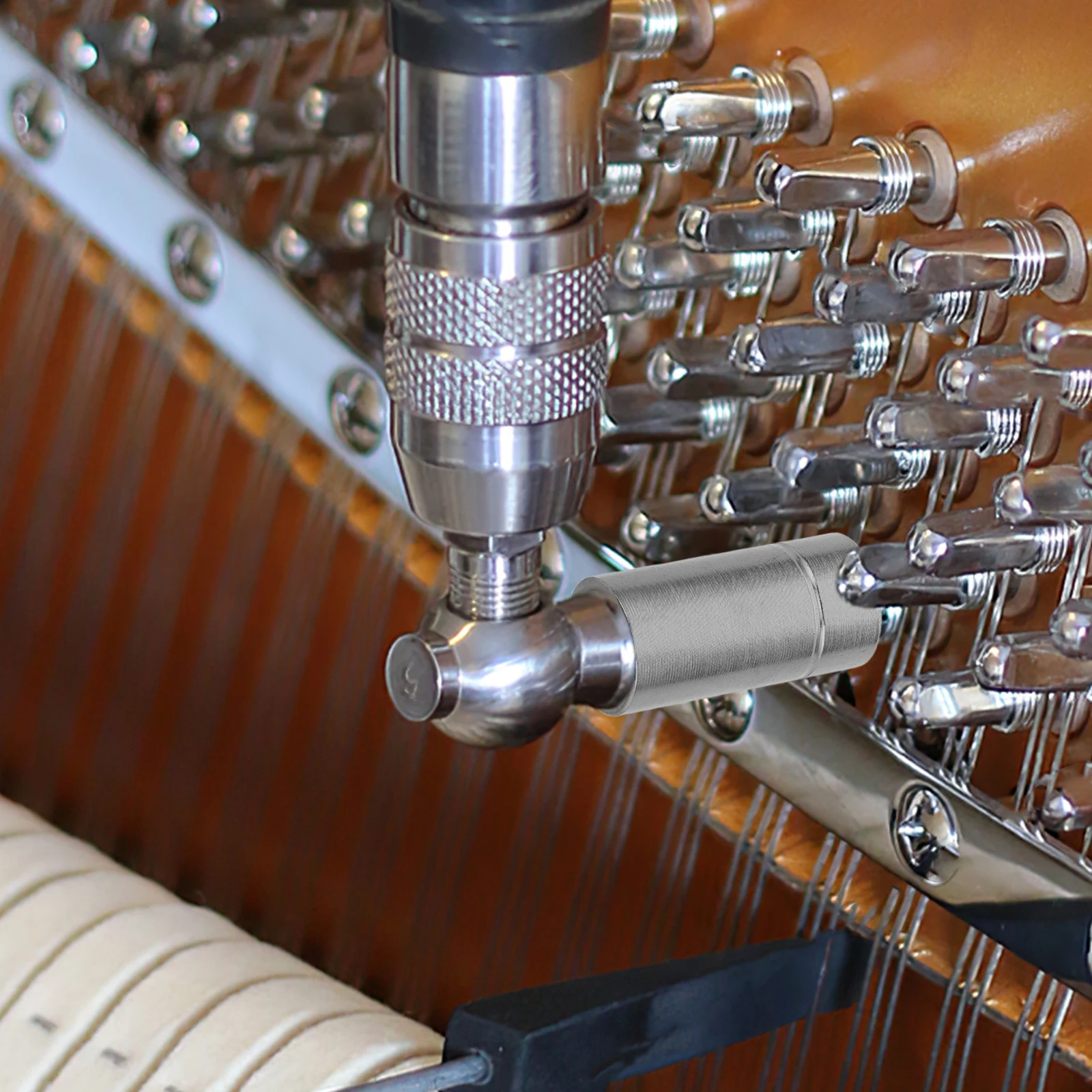 Accesorios para instrumentos musicales Herramienta de afinación de piano Herramientas Cabezal de trinquete de acero vanadio