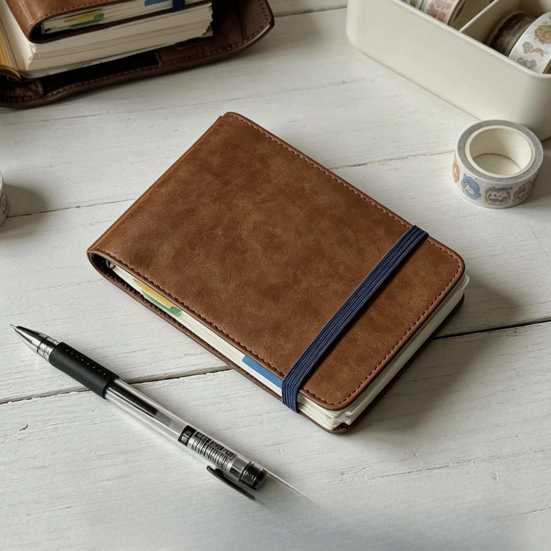 3 Holes Mini Pocket Loose Leaf Notebook 40 Sheets Lined Pages 3 Colors Red Brown Black Portable Pocket Stationery Diary Notebook