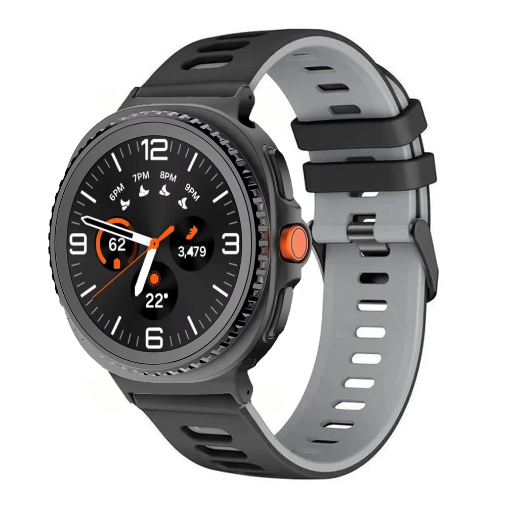 삼성 갤럭시 워치 8 44mm 40mm 클래식 46mm용 스포츠 실리콘 밴드, 갤럭시 워치 울트라 2025 47mm 스트랩용 통기성 팔찌