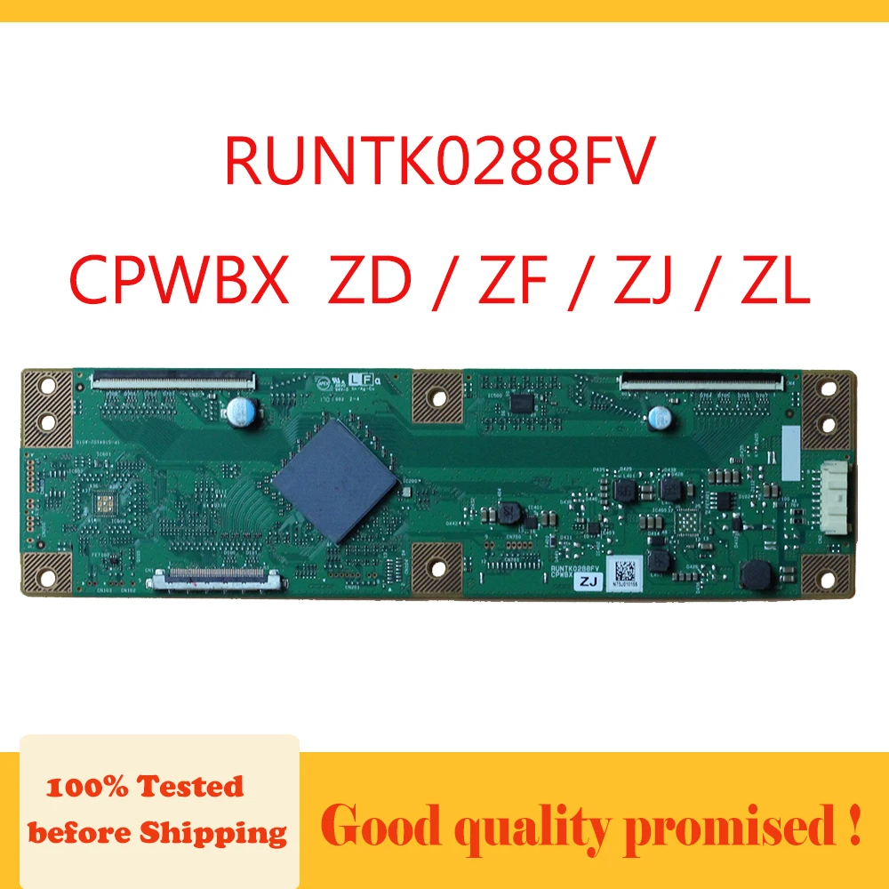 

T CON Board RUNTK0288FV ZD/ZF/ZJ/ZL Electronic Circuit Logic Board RUNTK 0288FV CPWBX T-Rev Original Tcon TV Parts Free Shipping