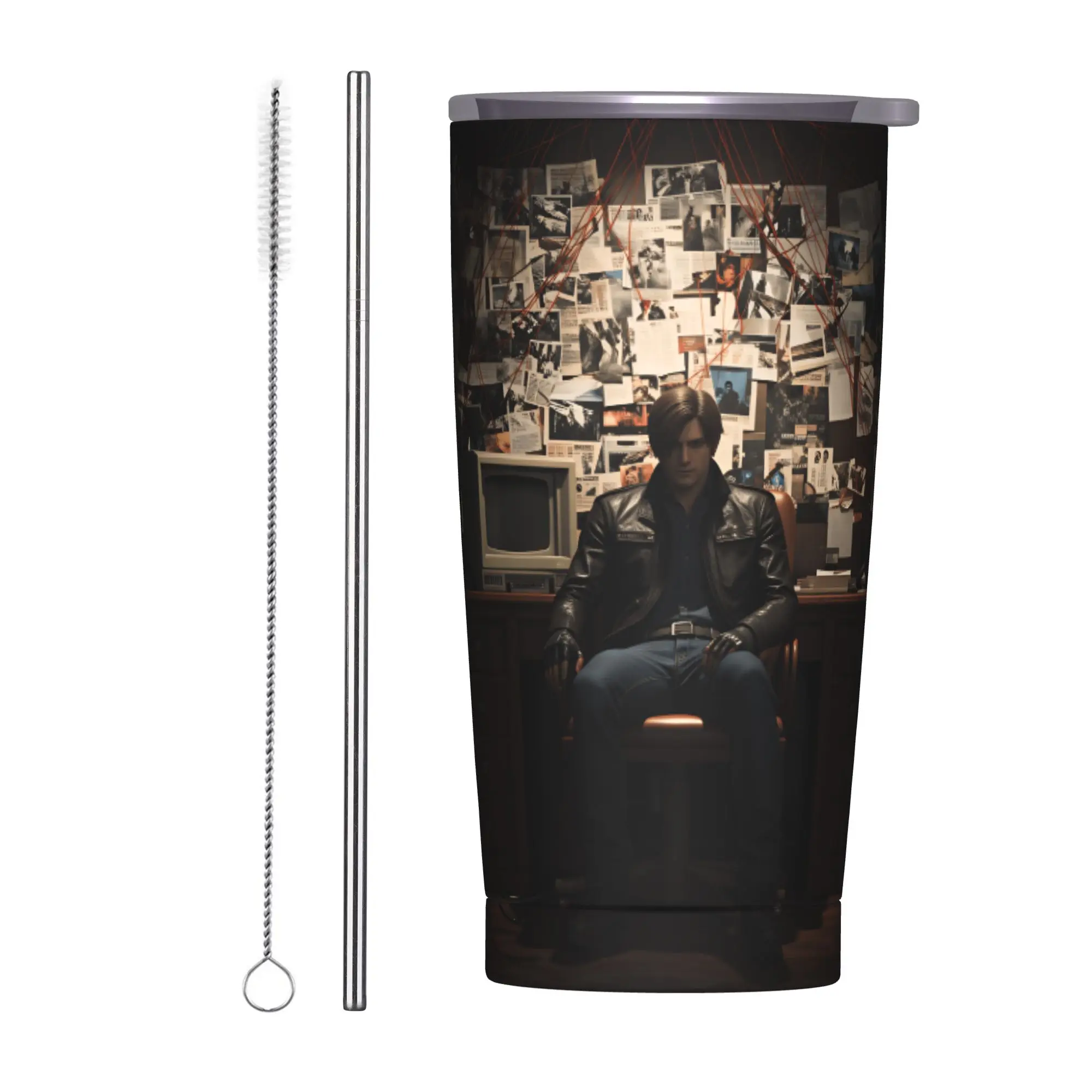 Stainless Steel Tumbler Residents Evils Thermal Mug  Heat Preservation Cold Drink Car Mugs Travel Graphic Water Bottle