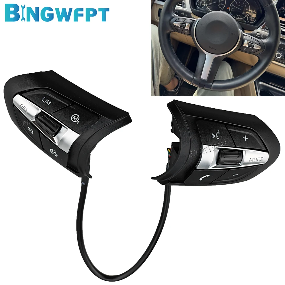 Car Multi-function Steering Wheel Cruise Control Button Switch For BMW M Sports 1 3 4 5 6 7 Series F20 F21 F22 F23 F30 F31 F32