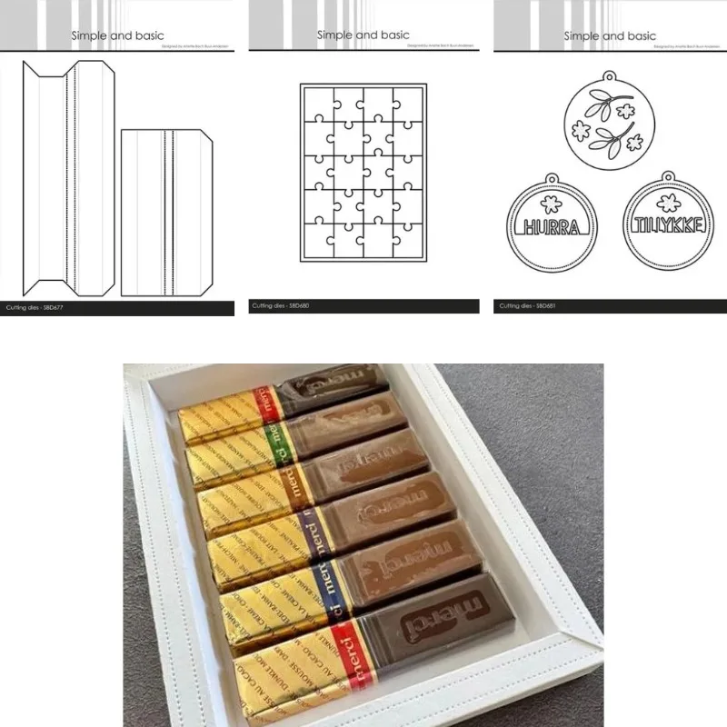Puzzle SMALL MEGA Shadowbox Craft Metal Cutting Dies Mold Strips Sheet Scrapbook Paper Craft Knife Mold Blade Punch Stencils Die