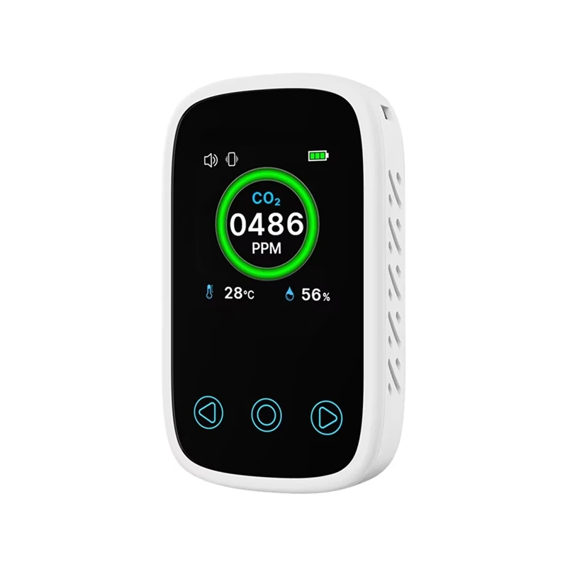 Mini 3 In 1 LCD Digital Carbon Dioxide Detector Air Quality Tester Multifunction CO2 Thermometer Hygrometer NDIR Sensor