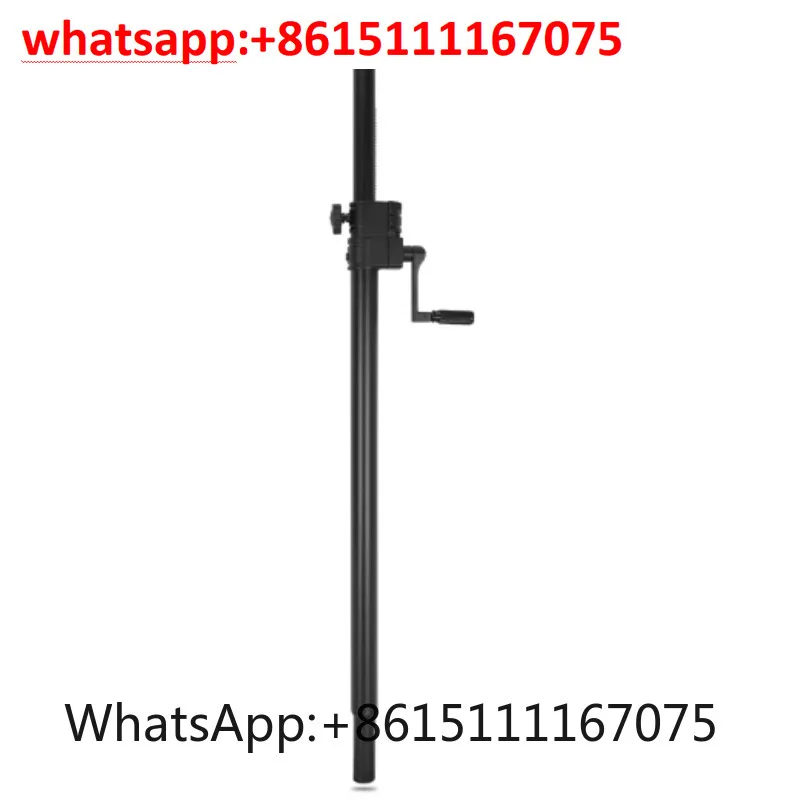 Full Metal Hand Crank Speaker Stand Support Rod Dual Speaker Subwoofer Mount Bracket Height Adjustable Floor Support Frame