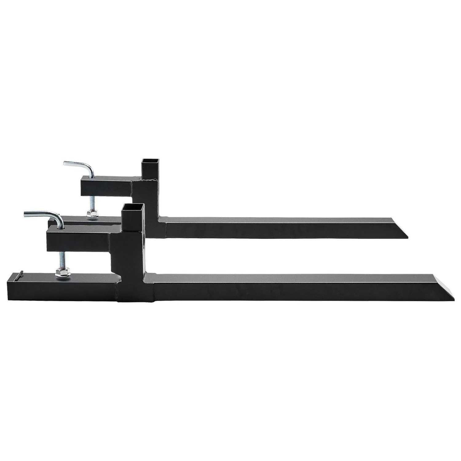 

2000LB Capacity Tractor Pallet Forks - Clamp On Heavy Duty Square Steel Fork for Farm, Warehouse - Reinforced Bolts, Versatile L