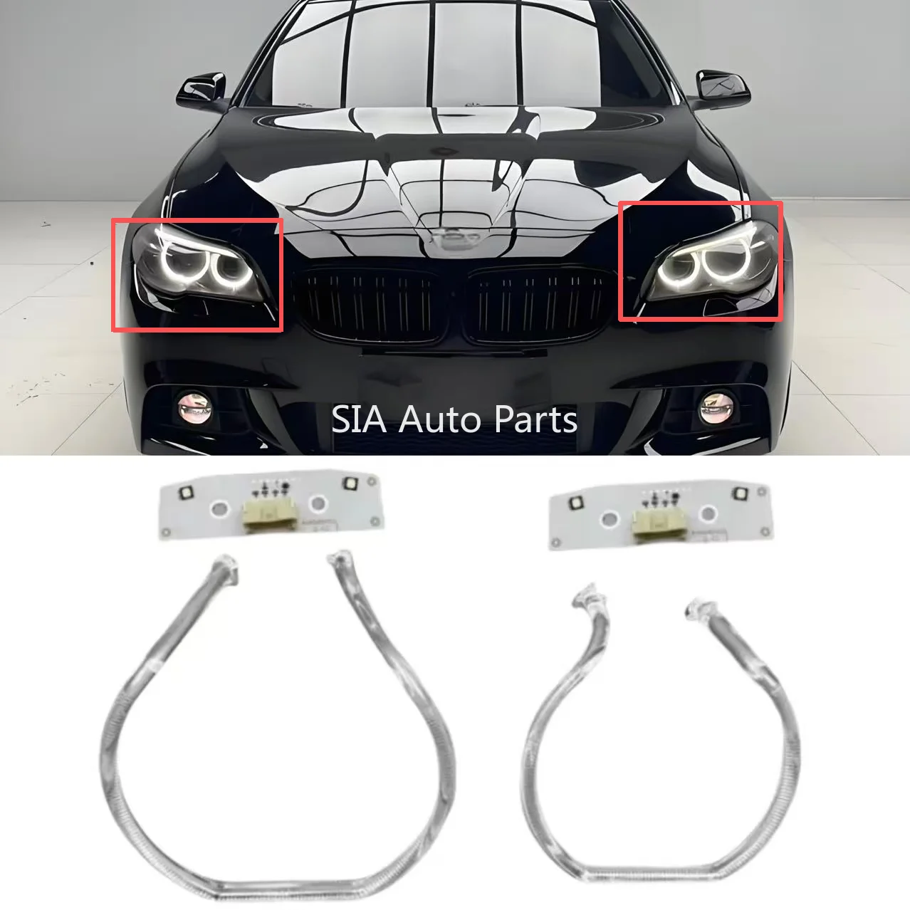

For BMW 2 Series Travel Version F45 F46 2016 2017 2018 2019 Car DRL Headlight Guide Strip Chip Board Daytime Running Light Tube