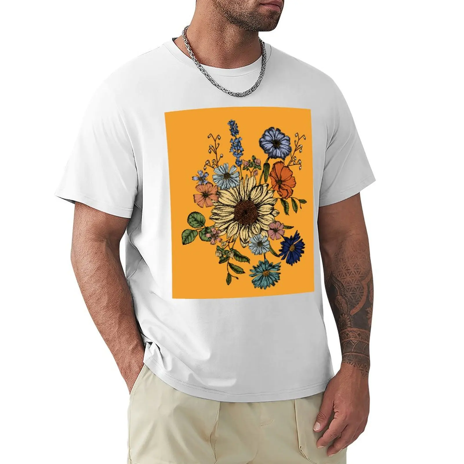 Spring Floral Arrangement 1 Colorway 2 T-Shirt quick-drying anime clothes blacks clothes for men