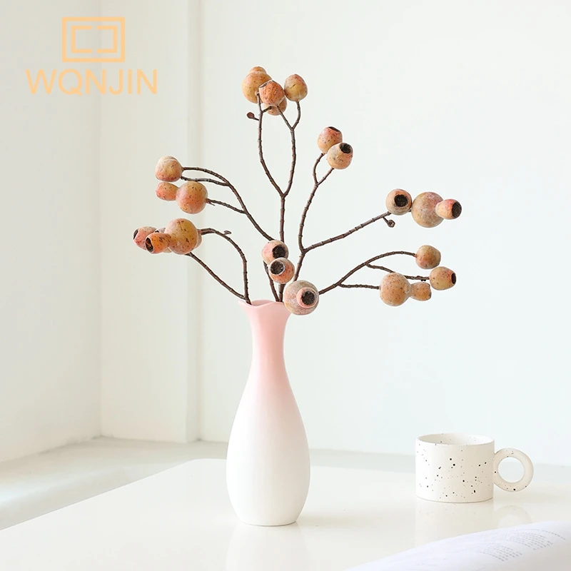 1PC,WQNJIN Artificial Flower  Fruit Fake Plant Bouquet Zombie Fruit Home Wedding Hotel Table Window Decoration Accessories