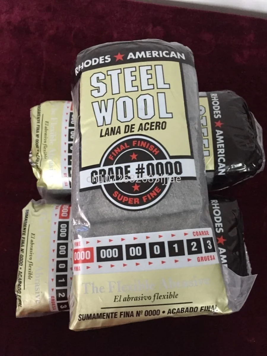 Rhodes American American Steel Wool Wool #0000 Wire Cotton Friction Resistance Test