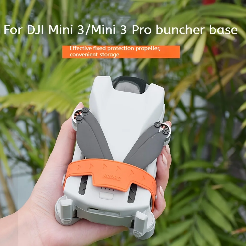 DJI Mini 3/Mini 3 Pro propeller stabilizer bracket, silicone blade protection strap, drone wing stabilizer, non battery accessor