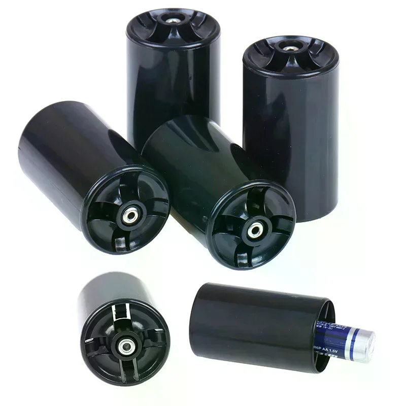 4pcs Case Aa To D Type Cell Battery Converter Adapter Holder Batteries Switcher For Daily Use
