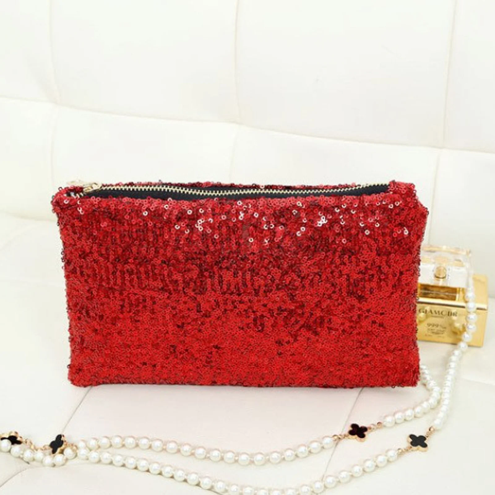 1Pcs 2023 New Retro Luxury Sequins Hand Bag Taking Late Package Clutch Bag Sparkling Dazzling Sequins Clutch Bags Purse bag