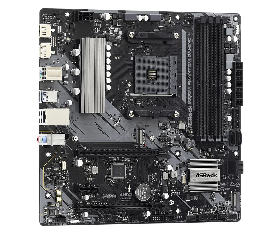 B550 Motherboard ASROCK B550M PHANTOM GAMING 4 Motherboard AM4