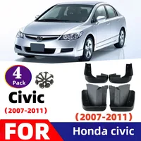 Para Honda Civic 2007 2008 2009 2010 2011 guardabarros de rueda delantera trasera guardabarros guardabarros fácil de instalar accesorios