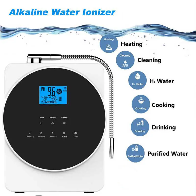 High PH Value 5/7/11 Plates Machine PH Water Filter Purifier Alkaline Japan Water Machine Alkaline Water Ionizer