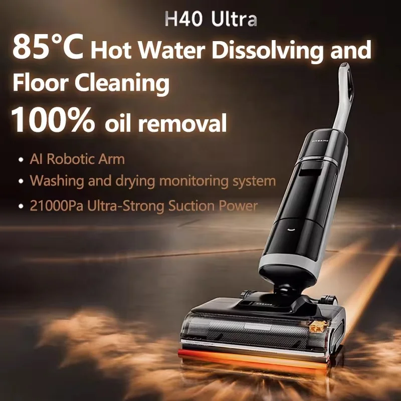 Dreame H40 Ultra HEPA Smart Vacuum Cleaner 300W 60-Minute Runtime Self-Cleaning 21000Pa High Suction Floor Washer Deep Sterilize