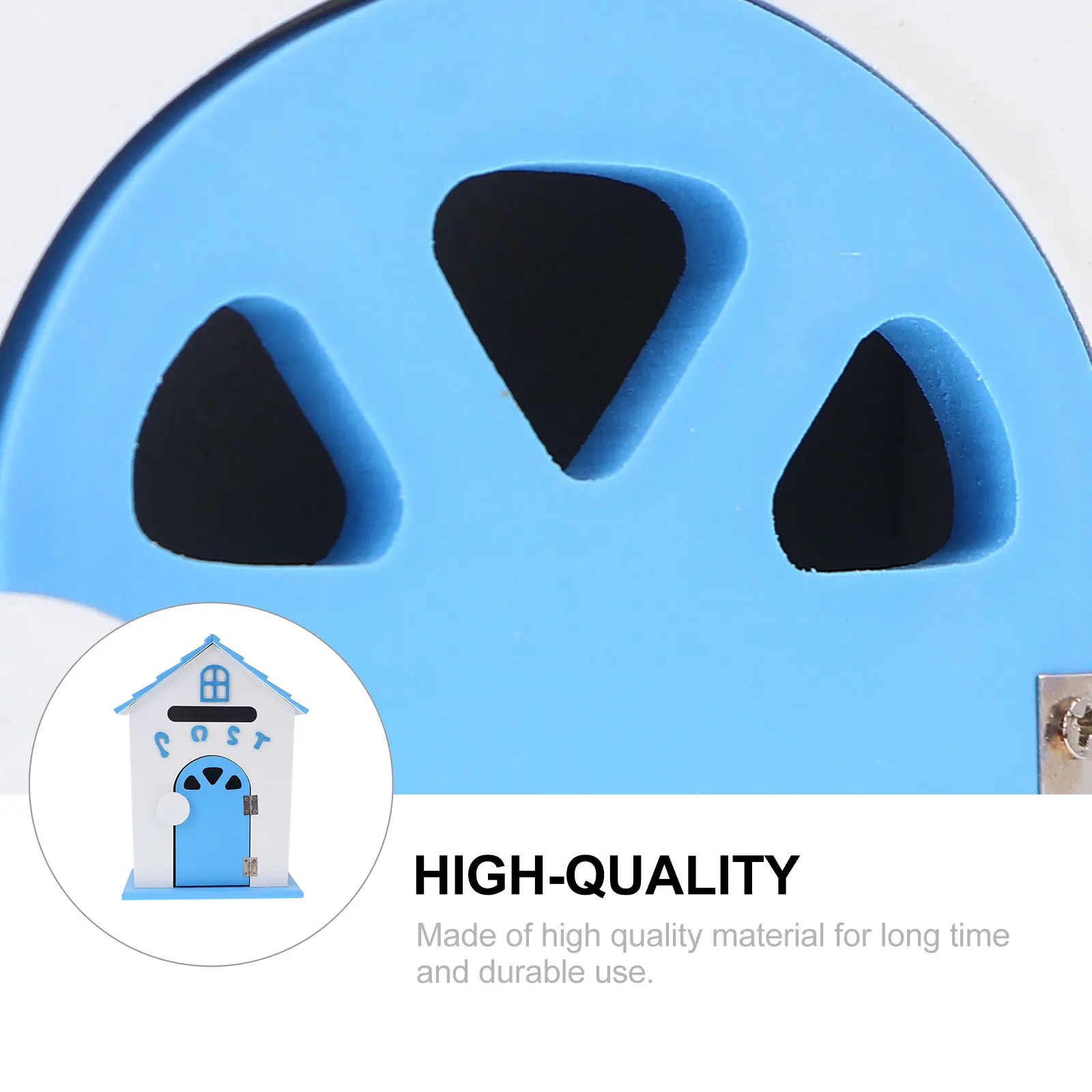 

Wooden Mailbox Vintage Letter Box for Home Office Decoration Creative Design Suggestion Complaint Box Post Slot