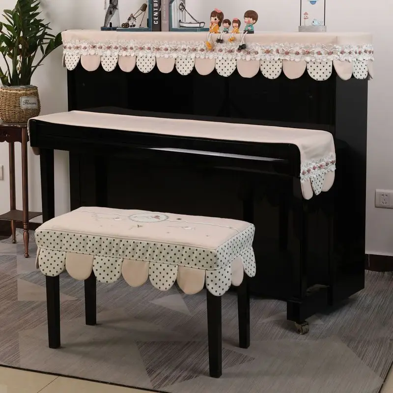 2025 Creative American Piano Dustproof Cover Full Cover Electric Piano Top Half Cover DustCover Cute Cartoon Piano Cover LH257
