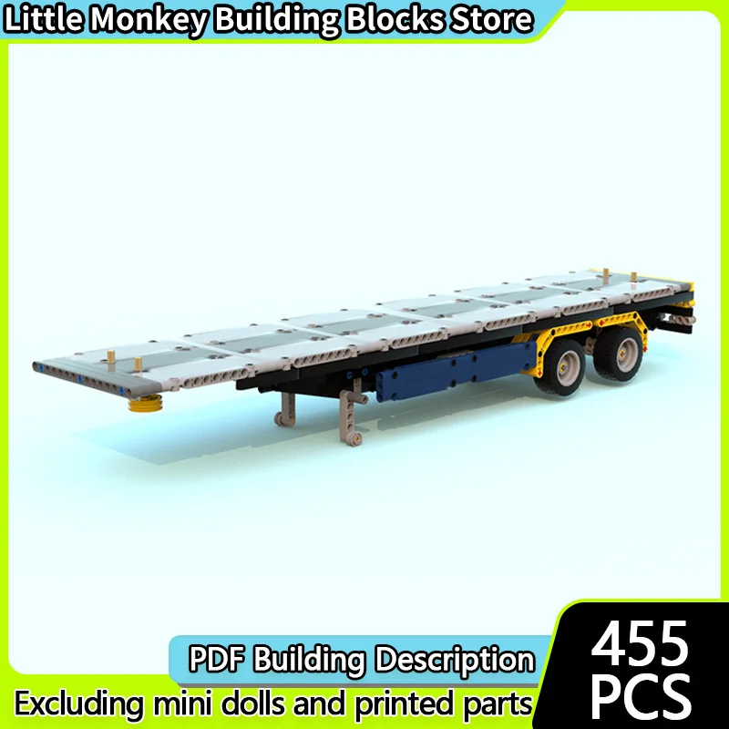 

Urban Rescue Vehicles Model MOC Building Bricks Flatbed Transport Trailer Modular Technology Children Holiday Gifts Assemble Toy