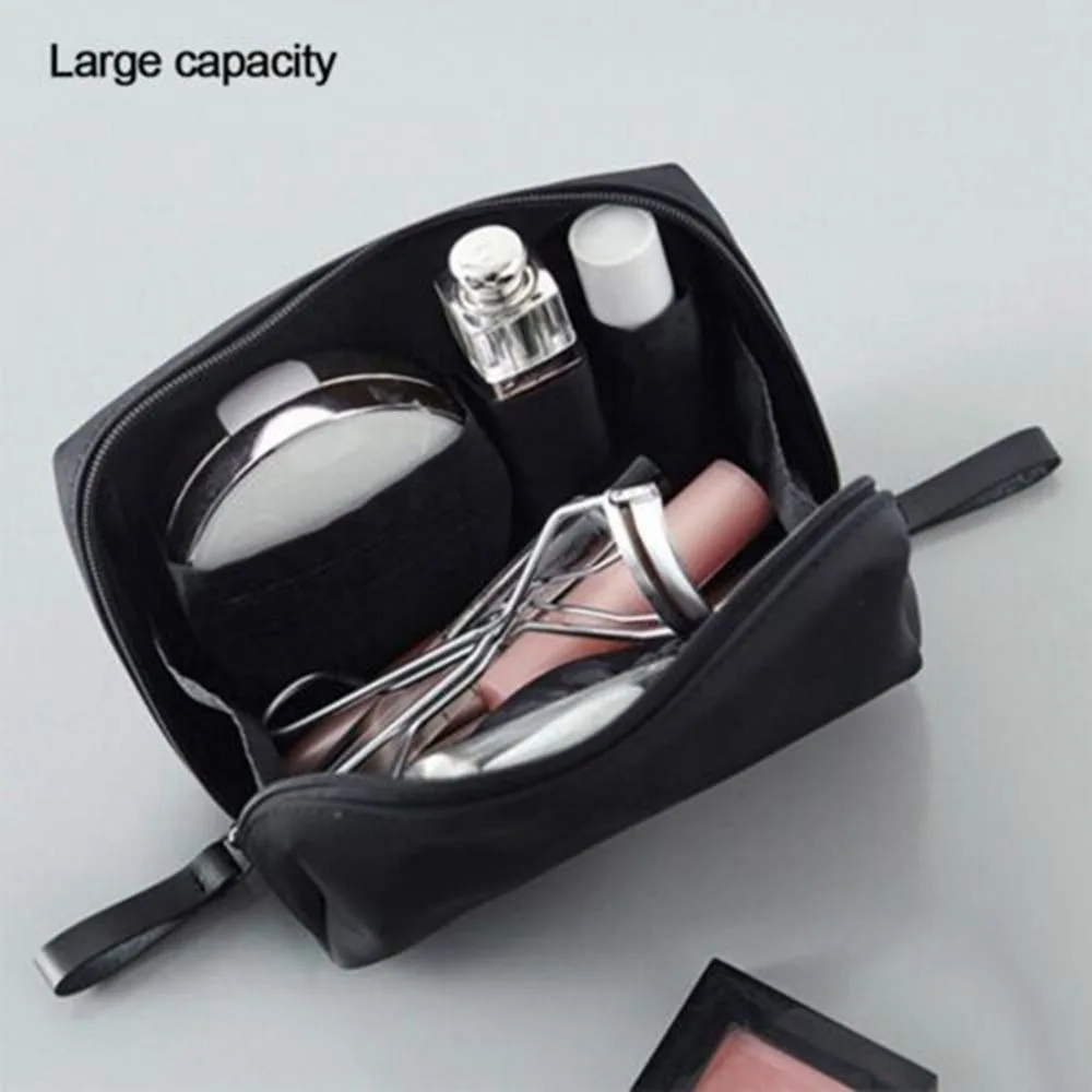 New Dacron Makeup Bag Multiple Colors Partitioned Travel Storage Bag Large Capacity Waterproof Cosmetic Pouch Storage