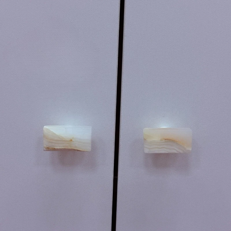 

Luxury Natural Marble Small Pull Handle For Drawer Wardrobe Cabinet High-End Villa Large Apartment Creative Decorative Knob