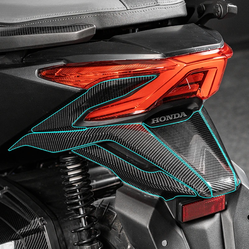 For Honda Forza NSS350 5D Carbon Fiber Decorative Film Precision-Cut High-Toughness Fade-Resistant Weatherproof Mod Accessories