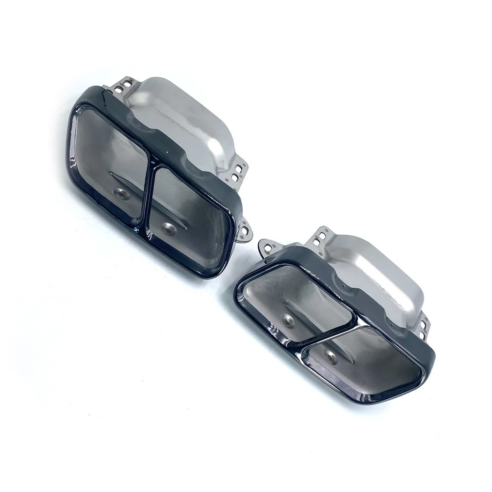 

For Mercedes-Benz W176 A180 A200 A260 Muffler Tailpipe Upgrade A45 Bumper Stainless Steel Square Exhaust System
