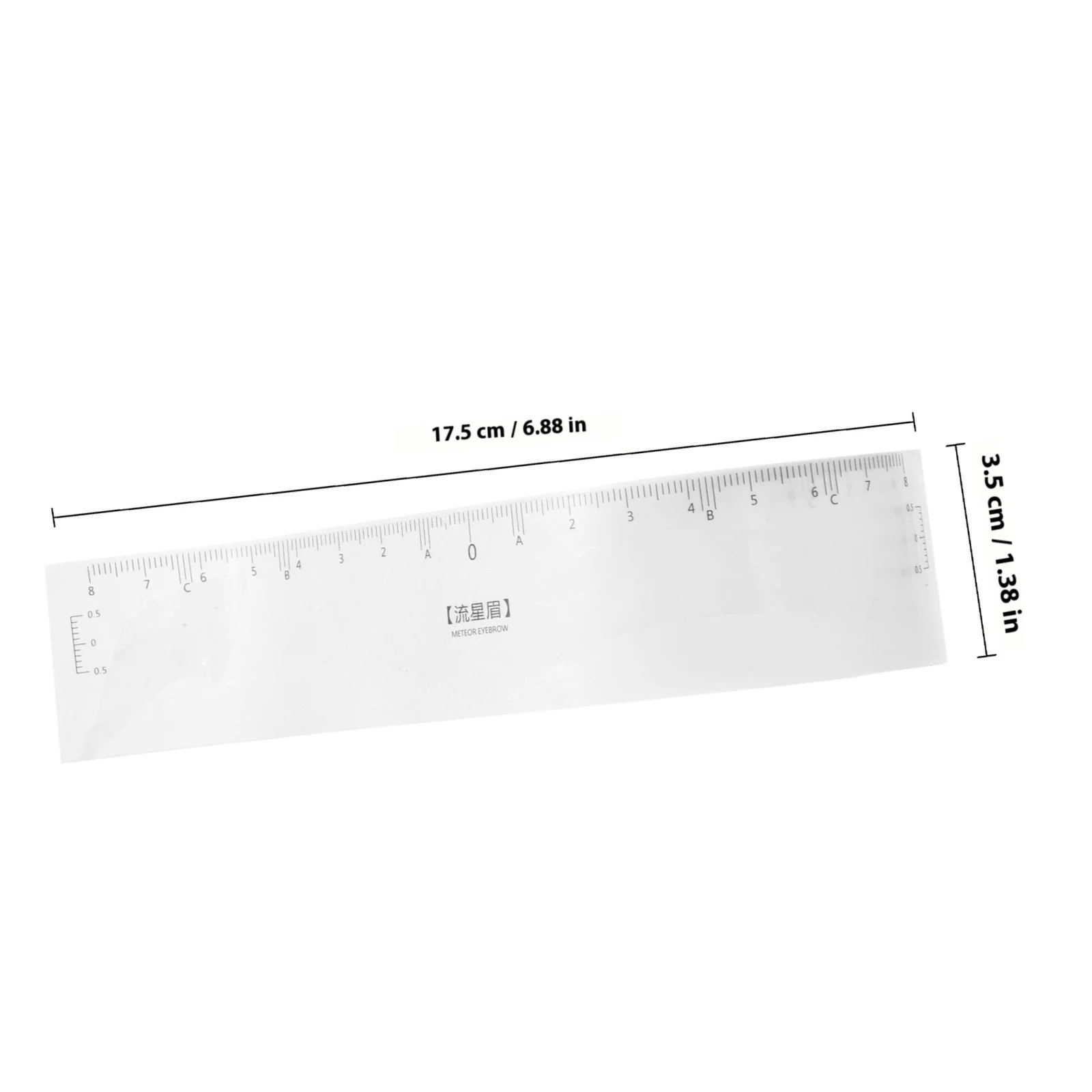 1 rollo de cinta métrica de cejas de PVC, plantilla de posicionamiento profesional para cejas simétricas, herramienta de mapeo de dibujo fácil, moldeador de cejas