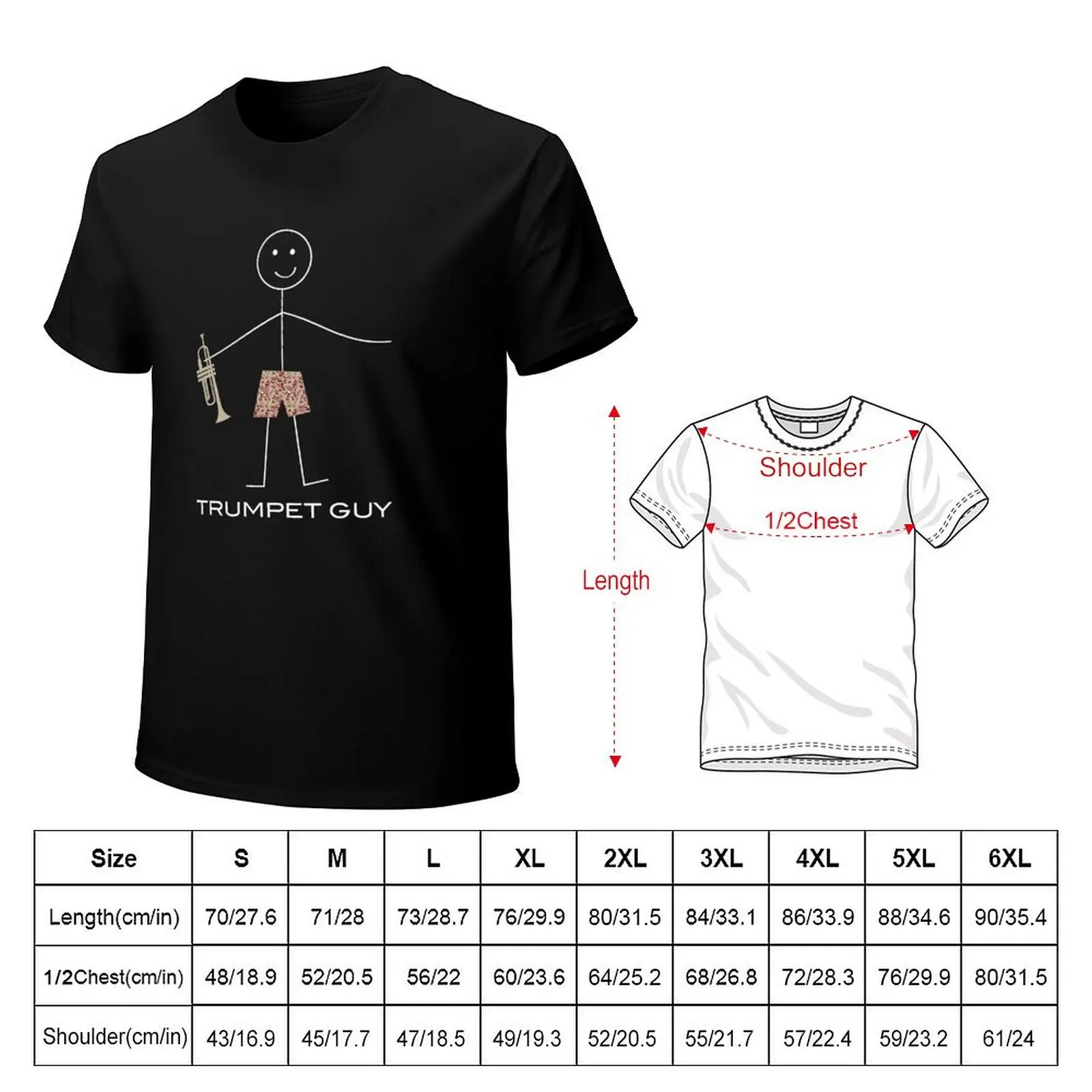 Funny Mens Trumpet Guy T-Shirt
