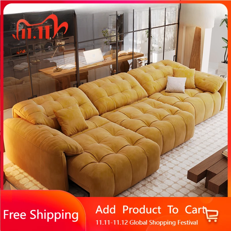

Designer Living Room Sofas Large European Nordic Electric Modern Foldable Puffs Couch Bed Minimalist Divano Unique Furniture
