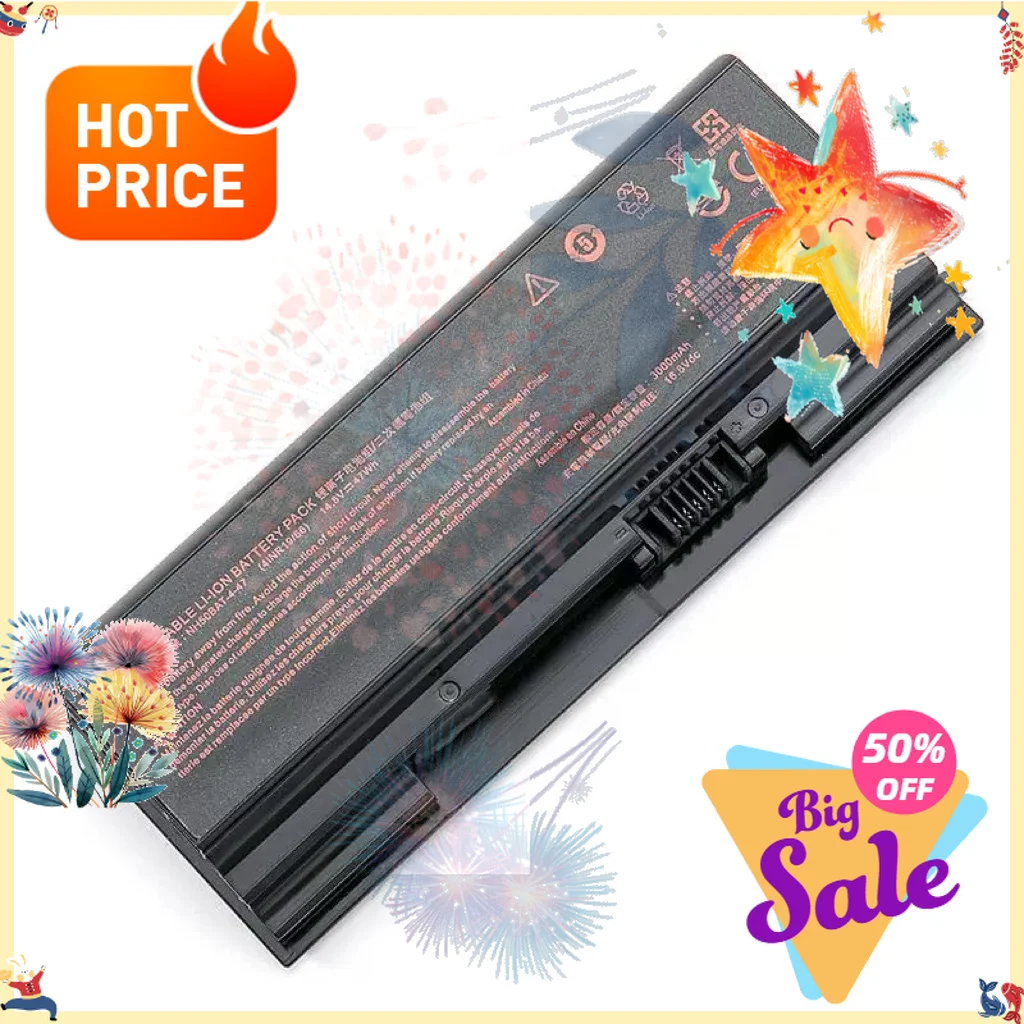 14.8V 47WH NH50BAT-4 Battery For Clevo NH70RAQ/NH55EDQ/NH50RA For Machenike NH70RHQ/NH58RCQ/T58 For Sager NP6875