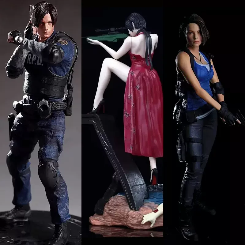 Biohazard RE:3 Jill Valentine Leon S Scott Kennedy Ada Wong Action Figure Statue Model Toy Collection Birthday Gift