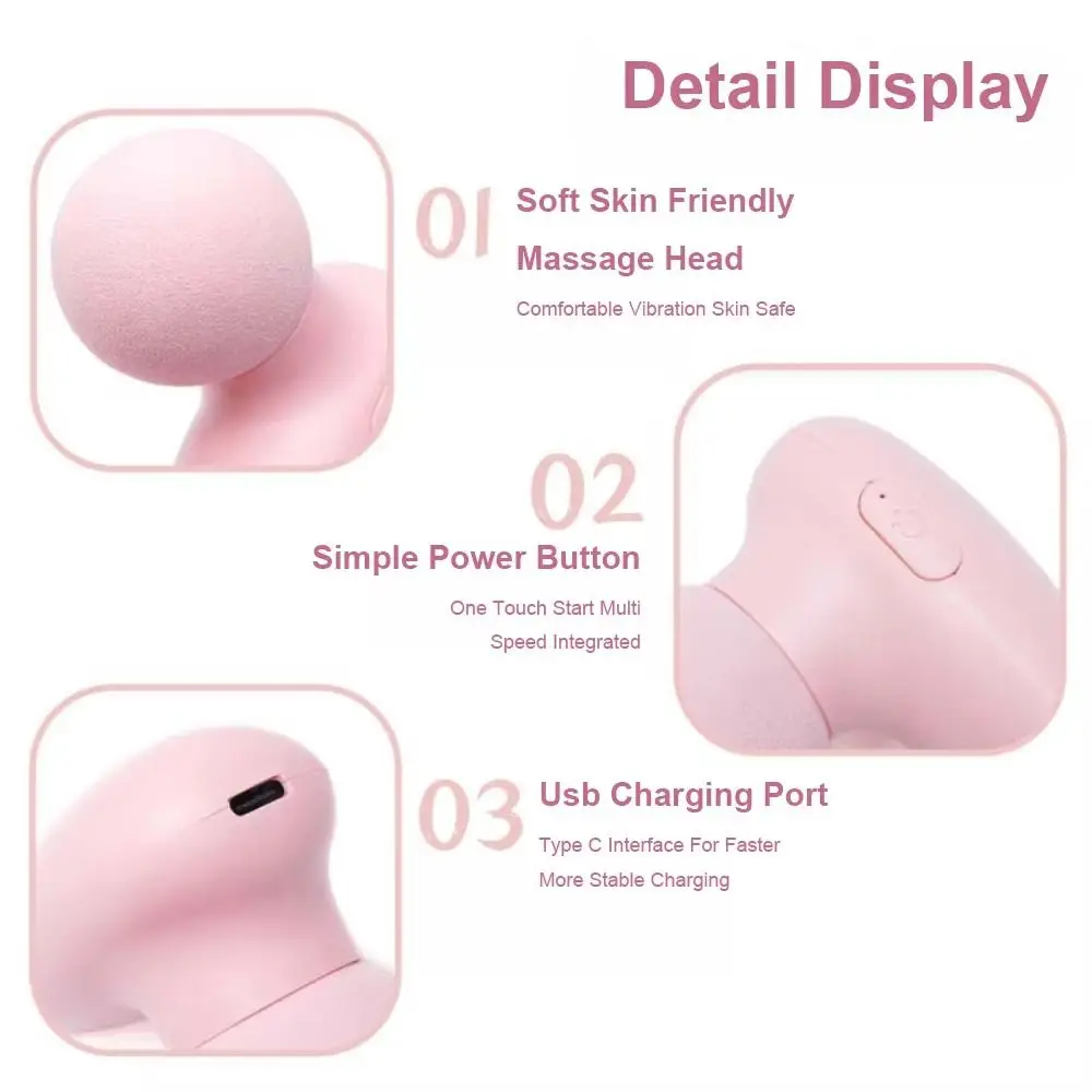 

Portable Mini Fascia Massager 6 Modes Wear Resistant Deep Tissue Massage Device Easy To Operate Comfortable