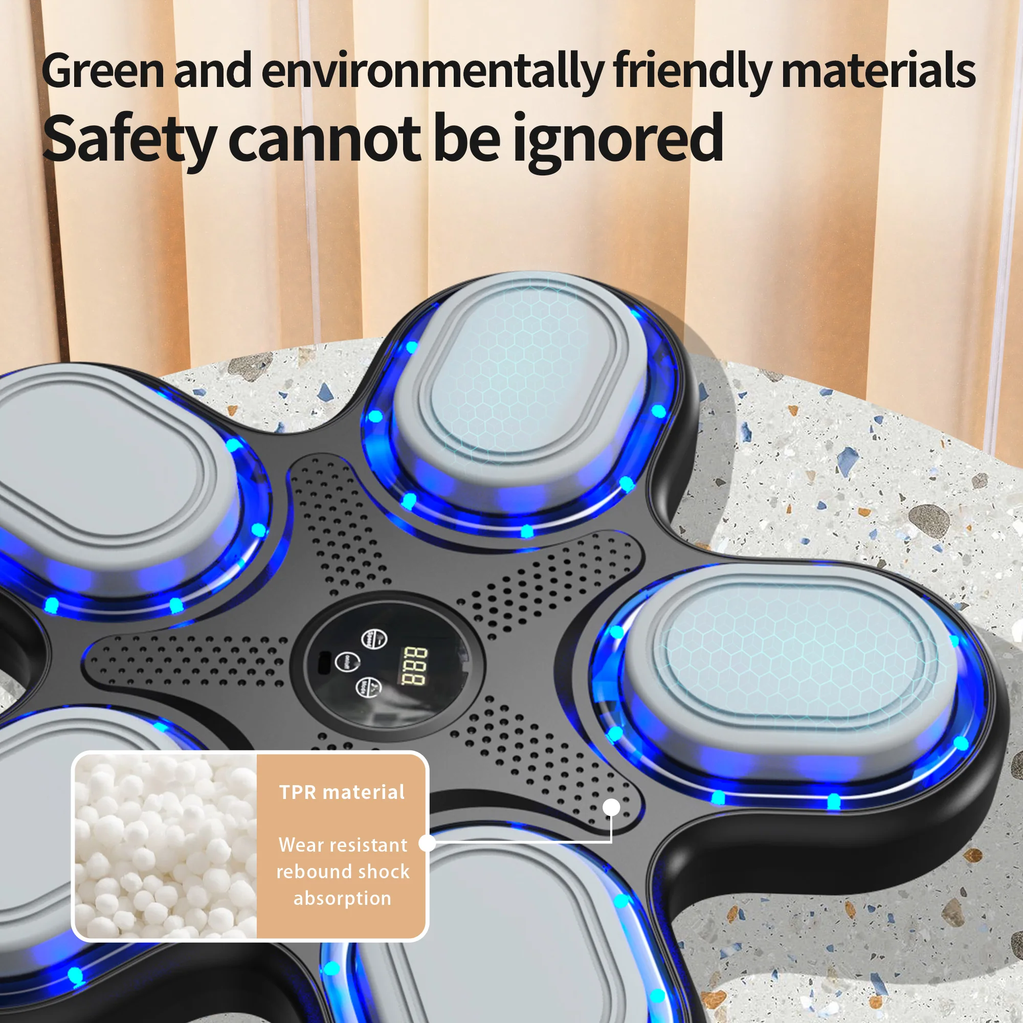 Smart  Music Boxing Machine USB Rechargeable Boxing Fitness Machine Wall Mounted Boxing Target