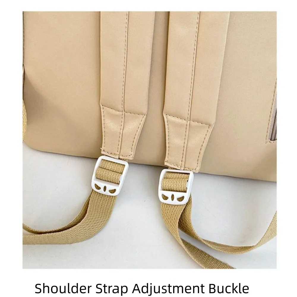 大容量カピバラバックパックナイロン防水漫画スクールバッグマルチポケット調節可能なショルダーストラップ