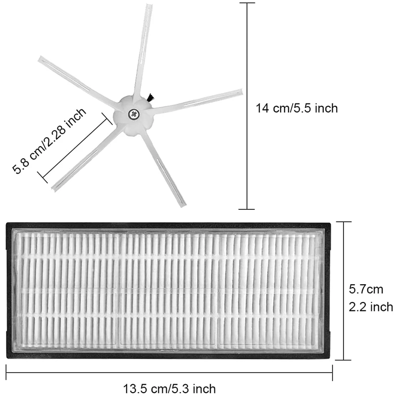 Promoção! acessórios kit para roborock s7 plus t7s t7s t7s mais robô aspirador de pó com escova lateral principal mop almofadas hepa filtros